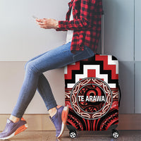 Aotearoa Te Arawa Luggage Cover Maori Iwi Poutama Puhoro Tattoo LT14 - Polynesian Pride