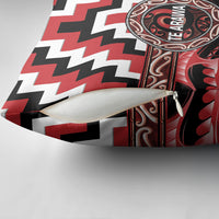 Aotearoa Te Arawa Pillow Cover Maori Iwi Poutama Puhoro Tattoo LT14 - Polynesian Pride