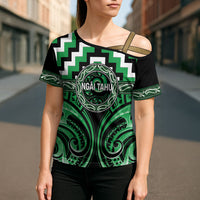 Aotearoa Ngai Tahu Personalised Cross Shoulder Shirt Maori Iwi Poutama Puhoro Tattoo LT14 - Polynesian Pride
