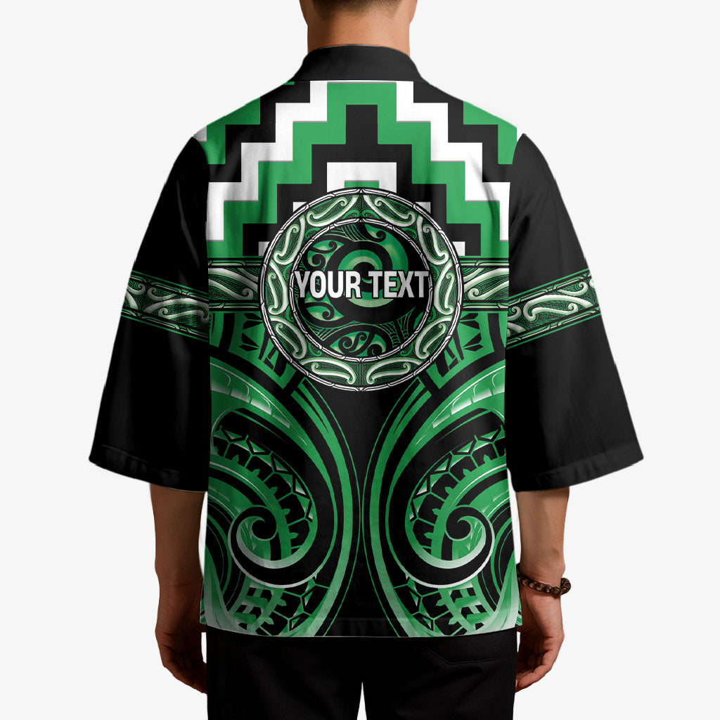 Aotearoa Ngai Tahu Personalised Kimono Maori Iwi Poutama Puhoro Tattoo LT14 - Polynesian Pride