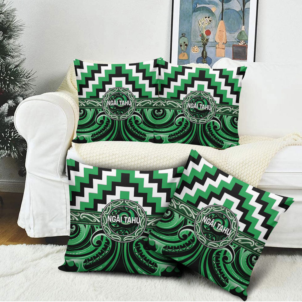 Aotearoa Ngai Tahu Pillow Cover Maori Iwi Poutama Puhoro Tattoo LT14 - Polynesian Pride