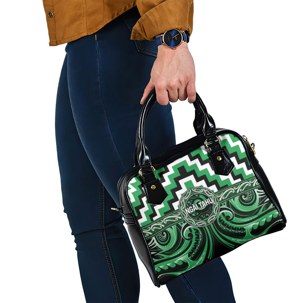 Aotearoa Ngai Tahu Shoulder Handbag Maori Iwi Poutama Puhoro Tattoo LT14 - Polynesian Pride