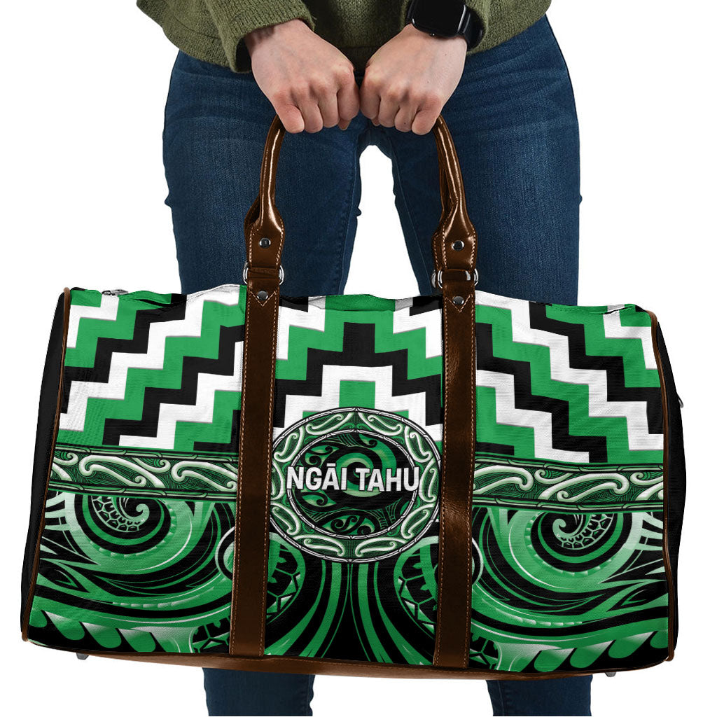 Aotearoa Ngai Tahu Travel Bag Maori Iwi Poutama Puhoro Tattoo