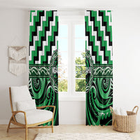 Aotearoa Ngai Tahu Window Curtain Maori Iwi Poutama Puhoro Tattoo LT14 - Polynesian Pride