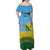 Personalised Malampa Fiji Day Family Matching Off Shoulder Maxi Dress and Hawaiian Shirt 10 October Fijian Tapa Flag Style