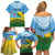 Personalised Malampa Fiji Day Family Matching Off Shoulder Short Dress and Hawaiian Shirt 10 October Fijian Tapa Flag Style