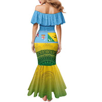 Personalised Malampa Fiji Day Mermaid Dress 10 October Fijian Tapa Flag Style LT14 - Polynesian Pride