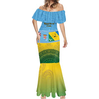 Personalised Malampa Fiji Day Mermaid Dress 10 October Fijian Tapa Flag Style LT14 - Polynesian Pride