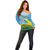 Personalised Malampa Fiji Day Off Shoulder Sweater 10 October Fijian Tapa Flag Style