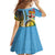 Vanuatu Malampa Fiji Day Family Matching Mermaid Dress and Hawaiian Shirt Happy 10 October With Maps Tropical Flowers