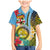 Vanuatu Malampa Fiji Day Family Matching Mermaid Dress and Hawaiian Shirt Happy 10 October With Maps Tropical Flowers