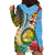 Vanuatu Malampa Fiji Day Hoodie Dress Happy 10 October With Maps Tropical Flowers