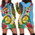 Vanuatu Malampa Fiji Day Hoodie Dress Happy 10 October With Maps Tropical Flowers