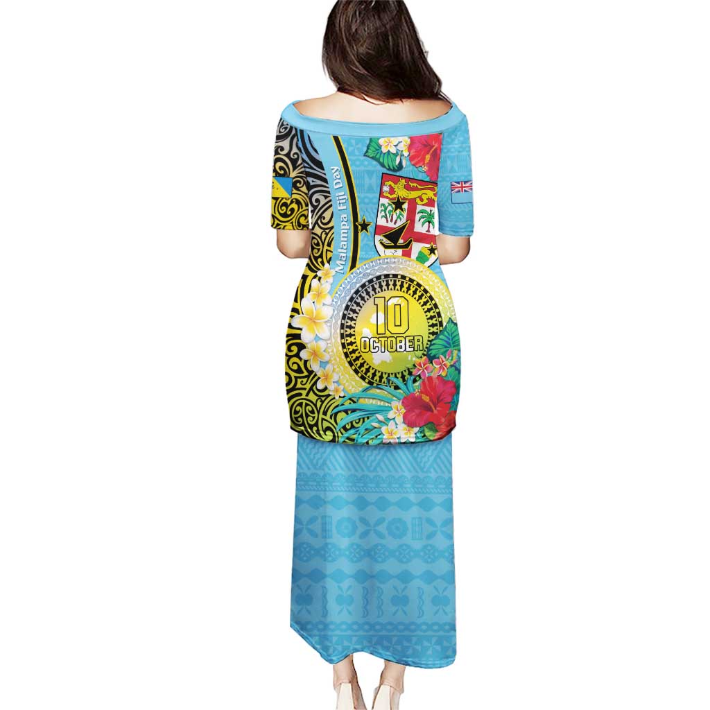 Vanuatu Malampa Fiji Day Puletasi Happy 10 October With Maps Tropical Flowers