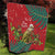 Personalised New Zealand Kakapo Christmas Quilt Meri Kirihimete Silver Fern Mix Pohutukawa