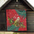 Personalised New Zealand Kakapo Christmas Quilt Meri Kirihimete Silver Fern Mix Pohutukawa