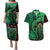 New Zealand Gecko Christmas Couples Matching Puletasi and Hawaiian Shirt Meri Kirihimete Paua Shell Mix Pohutukawa