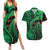 New Zealand Gecko Christmas Couples Matching Summer Maxi Dress and Hawaiian Shirt Meri Kirihimete Paua Shell Mix Pohutukawa