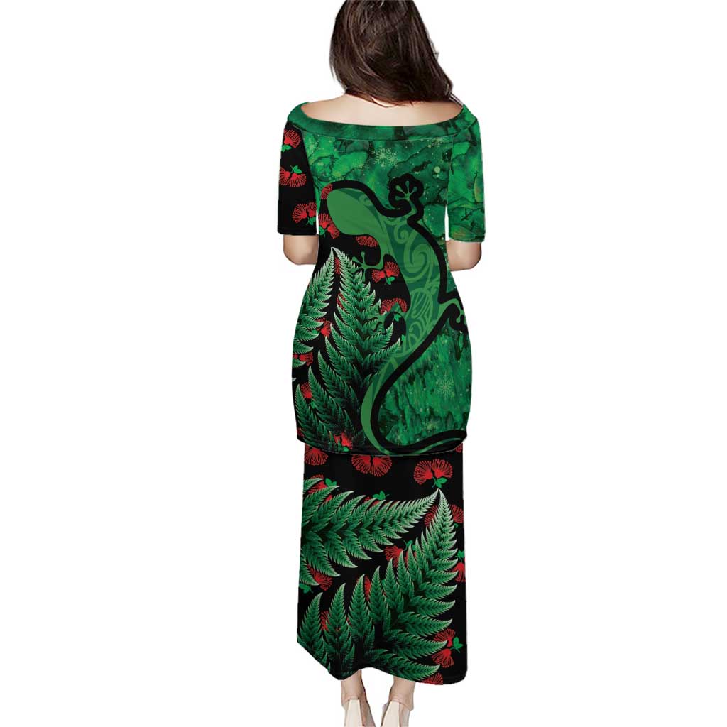 New Zealand Gecko Christmas Puletasi Meri Kirihimete Paua Shell Mix Pohutukawa