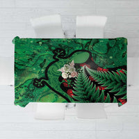 New Zealand Gecko Christmas Tablecloth Meri Kirihimete Paua Shell Mix Pohutukawa