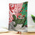 Personalised New Zealand Tuatara Christmas Blanket Meri Kirihimete Aotearoa Maori Mix Pohutukawa