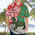 Personalised New Zealand Tuatara Christmas Hawaiian Shirt Meri Kirihimete Aotearoa Maori Mix Pohutukawa