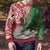 Personalised New Zealand Tuatara Christmas Ugly Christmas Sweater Meri Kirihimete Aotearoa Maori Mix Pohutukawa