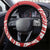 New Zealand Tuatara Christmas Steering Wheel Cover Meri Kirihimete Aotearoa Maori Mix Pohutukawa