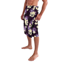 Purple Tropical Hawaii Lavalava Seamless Monstera Plumeria Hawaiian Pattern - Polynesian Pride