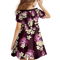 Pink Tropical Hawaii Family Matching Off Shoulder Maxi Dress and Hawaiian Shirt Seamless Monstera Plumeria Hawaiian Pattern - Polynesian Pride