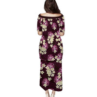 Pink Tropical Hawaii Puletasi Seamless Monstera Plumeria Hawaiian Pattern - Polynesian Pride