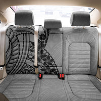 Black Gray Polynesia Tropical Flowers Back Car Seat Cover LT14 - Polynesian Pride