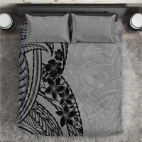 Black Gray Polynesia Tropical Flowers Bedding Set LT14 Gray - Polynesian Pride