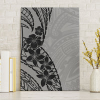 Black Gray Polynesia Tropical Flowers Canvas Wall Art LT14 Without Frame Gray - Polynesian Pride