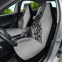 Black Gray Polynesia Tropical Flowers Car Seat Cover LT14 - Polynesian Pride