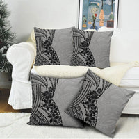 Black Gray Polynesia Tropical Flowers Pillow Cover LT14 - Polynesian Pride