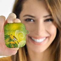 Hawaii Palila Mamane AirPods Case Hawaiian Honeycreeper With Native Flower LT14 - Polynesian Pride