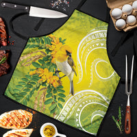 Hawaii Palila Mamane Apron Hawaiian Honeycreeper With Native Flower LT14 Green - Polynesian Pride