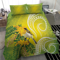 Hawaii Palila Mamane Bedding Set Hawaiian Honeycreeper With Native Flower LT14 - Polynesian Pride