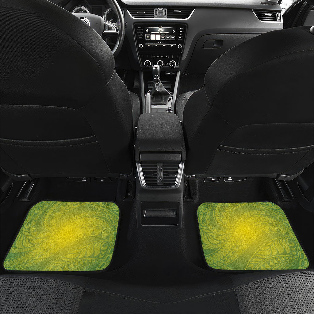 Hawaii Palila Mamane Car Mats Hawaiian Honeycreeper With Native Flower