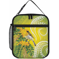 Hawaii Palila Mamane Lunch Bag Hawaiian Honeycreeper With Native Flower