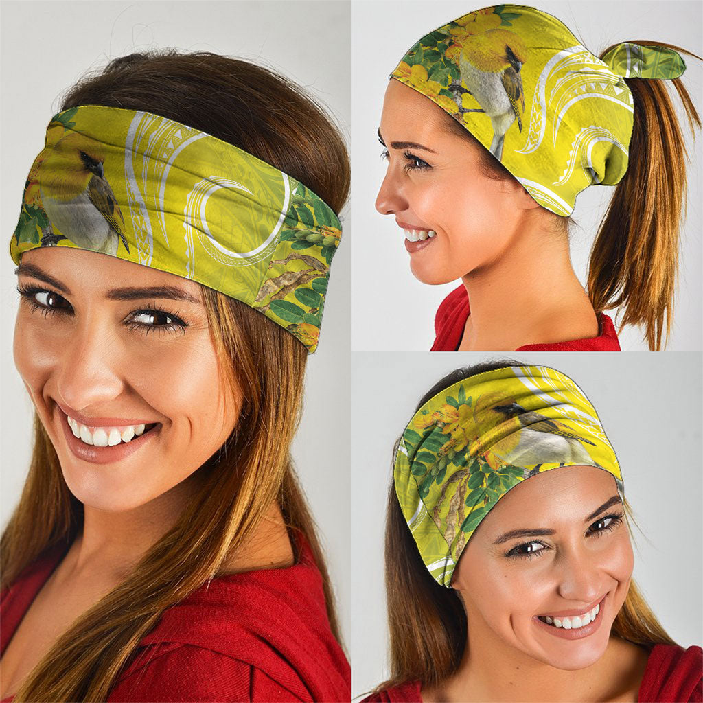 Hawaii Palila Mamane Neck Gaiter Hawaiian Honeycreeper With Native Flower