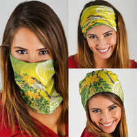 Hawaii Palila Mamane Neck Gaiter Hawaiian Honeycreeper With Native Flower
