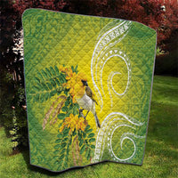 Hawaii Palila Mamane Quilt Hawaiian Honeycreeper With Native Flower LT14 - Polynesian Pride