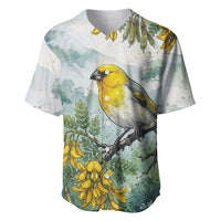 Aloha Hawaii Palila Mamane Watercolor Baseball Jersey LT14 Watercolor - Polynesian Pride
