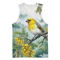 Aloha Hawaii Palila Mamane Watercolor Basketball Jersey