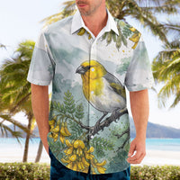 Aloha Hawaii Palila Mamane Watercolor Hawaiian Shirt