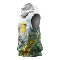 Aloha Hawaii Palila Mamane Watercolor Sleeveless Hoodie LT14 - Polynesian Pride