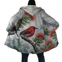 Aloha Hawaii Apapane Ohia Lehua Watercolor Cloak LT14 - Polynesian Pride