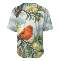 Aloha Hawaii Akepa Koa Tree Watercolor Baseball Jersey LT14 - Polynesian Pride